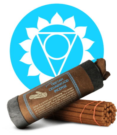 Handmade Cedarwood Incense, Healing for Throat Chakra