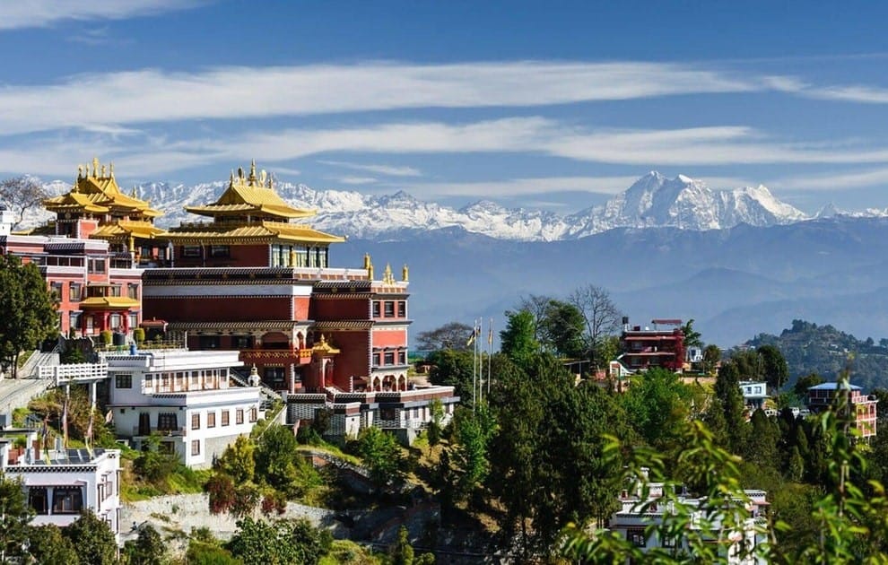 Kathmandu , Nepal under the blue sky